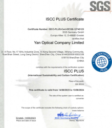 祝賀深圳鑫山姆光學有限公司2023年一次性成功通過SGS-ISCC-PIUS認證